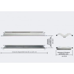 Scolapiatti 100 cm doppio Inoxmatic Acciaio INOX 18/10 Alta qualità. Per mobile da 96 cm interno